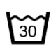 30° waschbar.